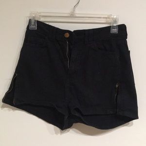 Black High Waisted American Apparel Shorts - 26/27